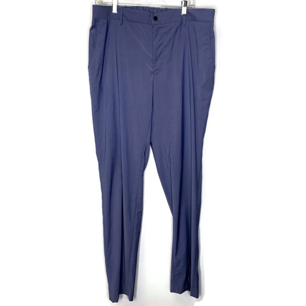 Gatsby Men’s Made In Italy Wool Blend Stretch Flat Front Trousers Pants Size 56